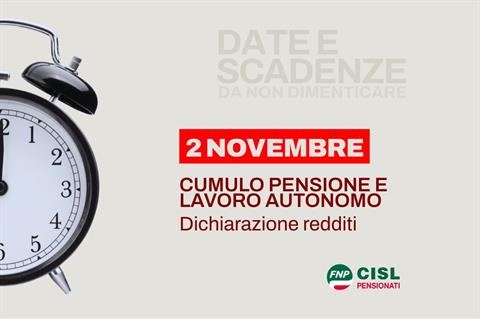 Pensioni e redditi da lavoro autonomo, dichiarazione entro il 2 novembre: chi deve presentarla