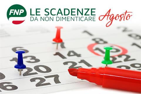 Vi ricordiamo che... scadenze e date utili del mese di agosto