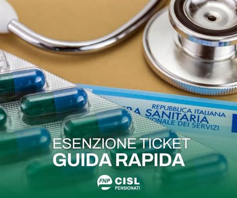 GUIDA VELOCE: ESENZIONE TICKET SANITARIO
