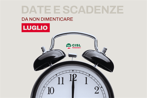 Vi ricordiamo che... scadenze e date utili di luglio 2026