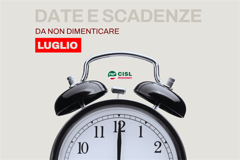 Vi ricordiamo che... scadenze e date utili di luglio 2026