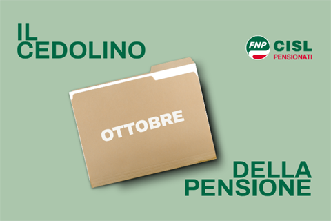 Cedolino pensione di ottobre 2026, le informazioni utili