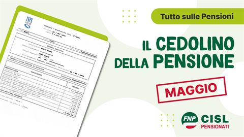 Cedolino pensione di maggio 2025, le informazioni utili
