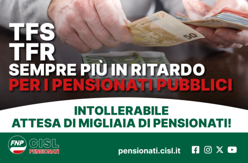 Pensioni. Emilio Didonè: inammissibili i ritardi nel pagamento del TFS/TFR per i pensionati pubblici
