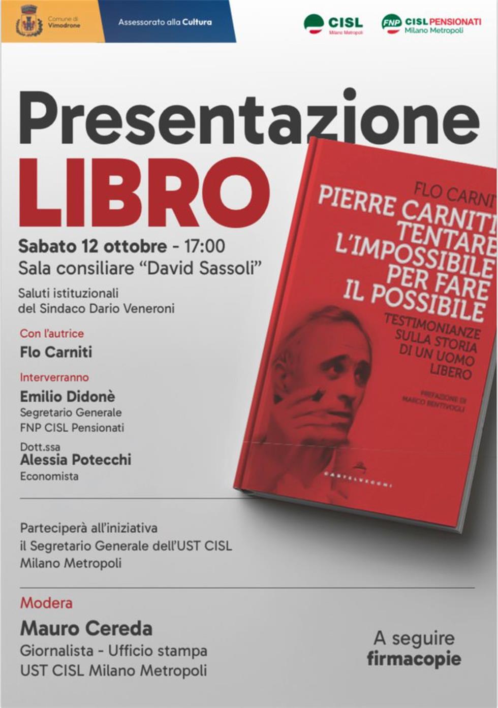 Emilio Didonè in ricordo di Pierre Carniti, segretario generale Cisl 1979-1985