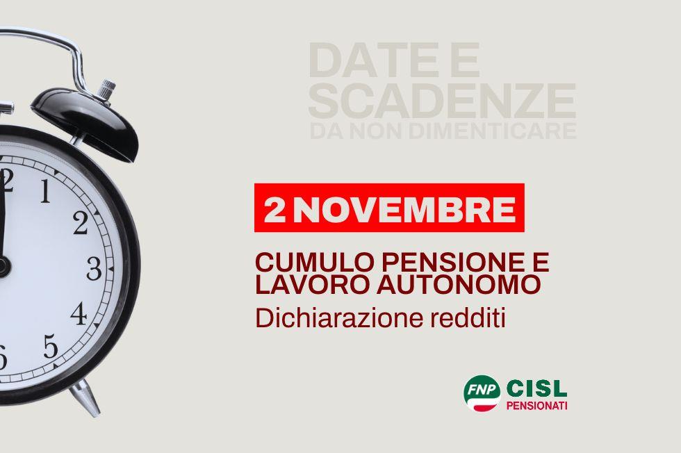 Pensioni e redditi da lavoro autonomo, dichiarazione entro il 2 novembre: chi deve presentarla