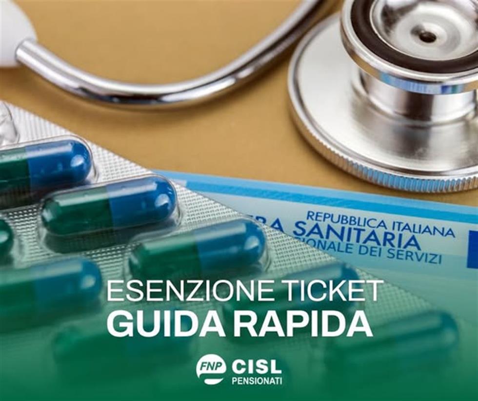 GUIDA VELOCE: ESENZIONE TICKET SANITARIO