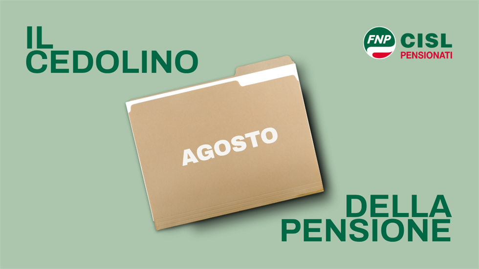 Cedolino pensione di agosto 2026, le informazioni utili