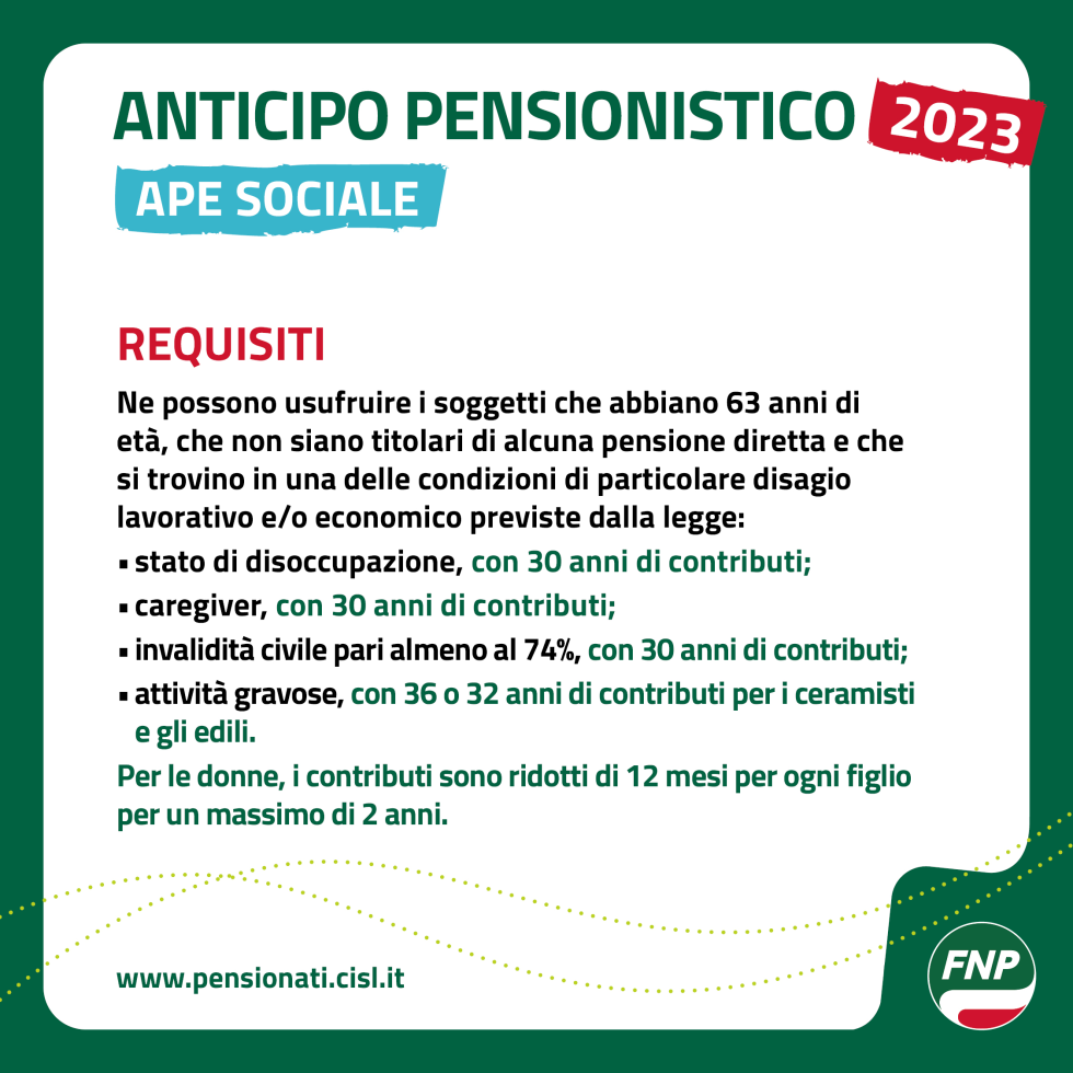 APE Sociale: a chi spetta e come funziona