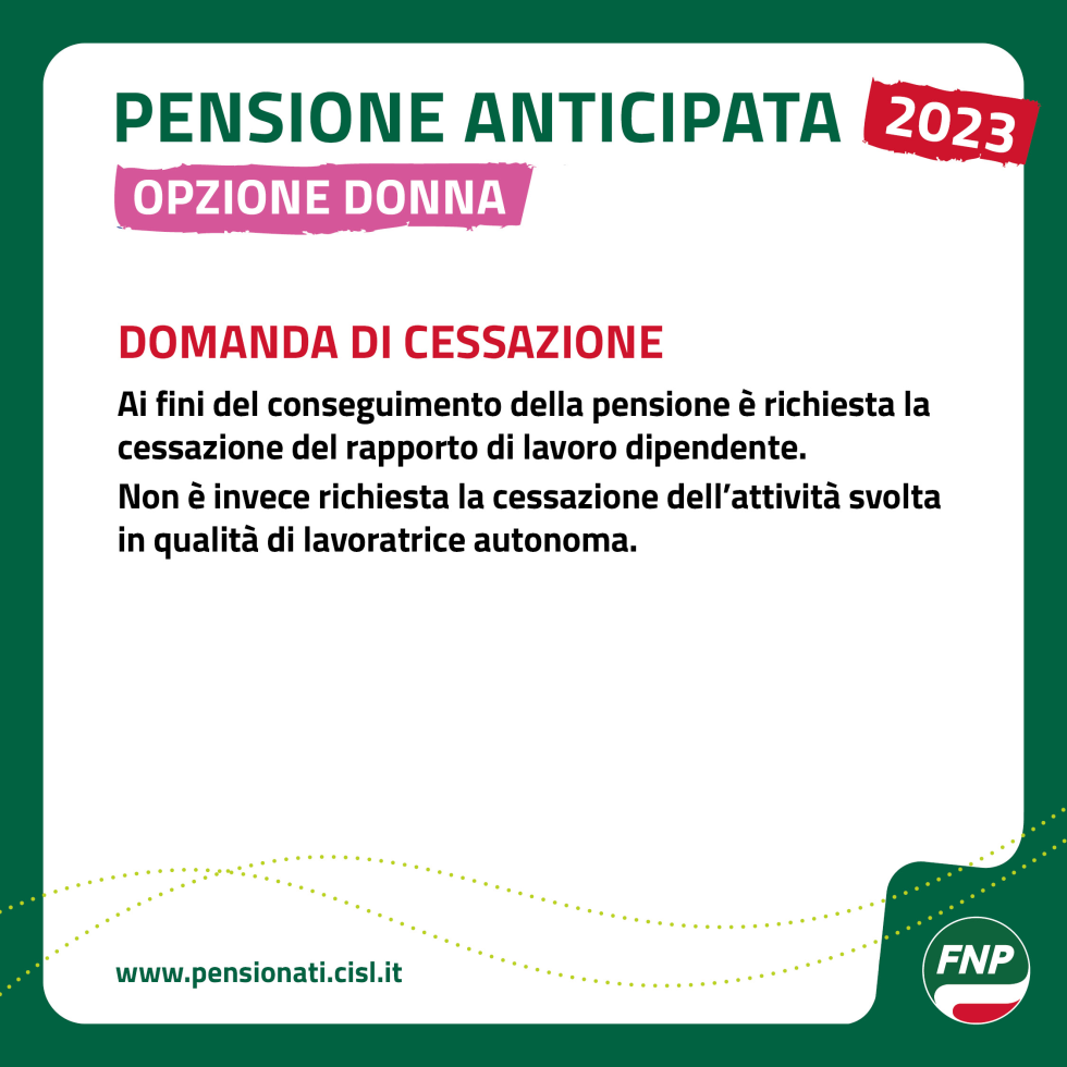 Pensione anticipata, come uscire dal lavoro con Opzione donna 2023