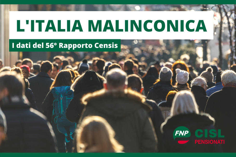 L’Italia malinconica: i risultati del 56° rapporto Censis sulla situazione del Paese