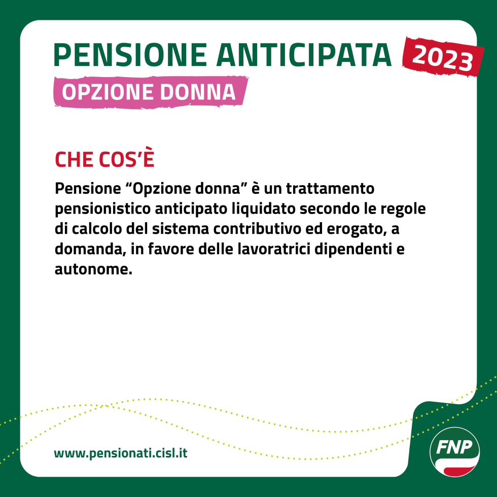 Pensione anticipata, come uscire dal lavoro con Opzione donna 2023
