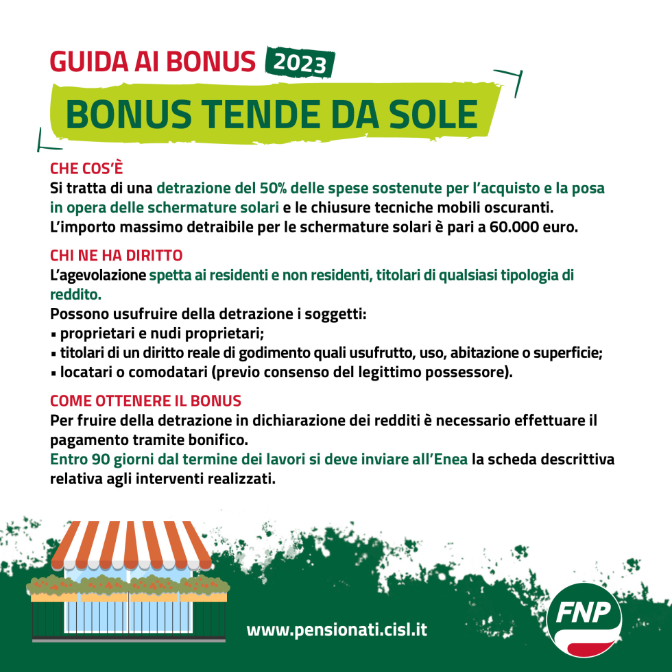 Bonus estate 2023: le agevolazioni per risparmiare su tende solari e condizionatori