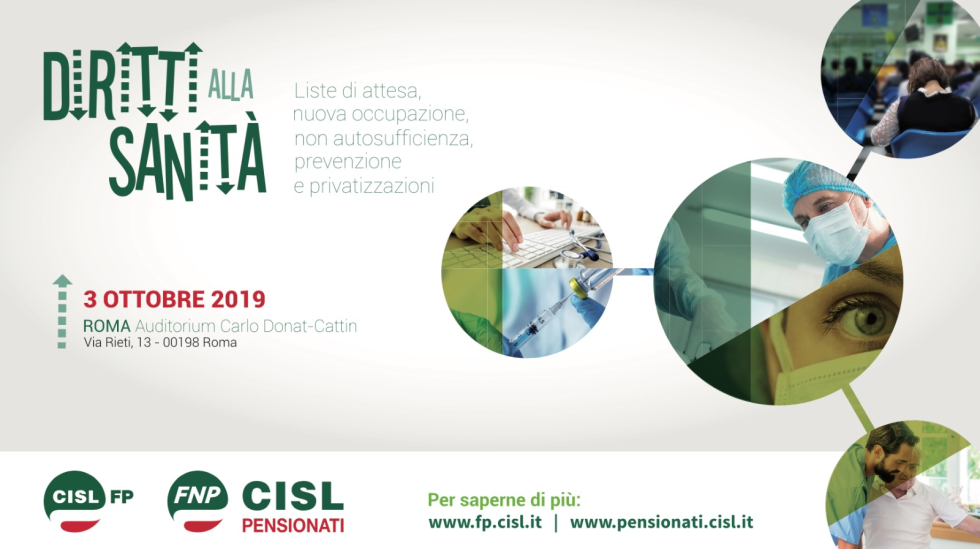 Diritti alla Sanità, il 3 ottobre a Roma un convegno su liste di attesa, non autosufficienza, prevenzione e privatizzazioni