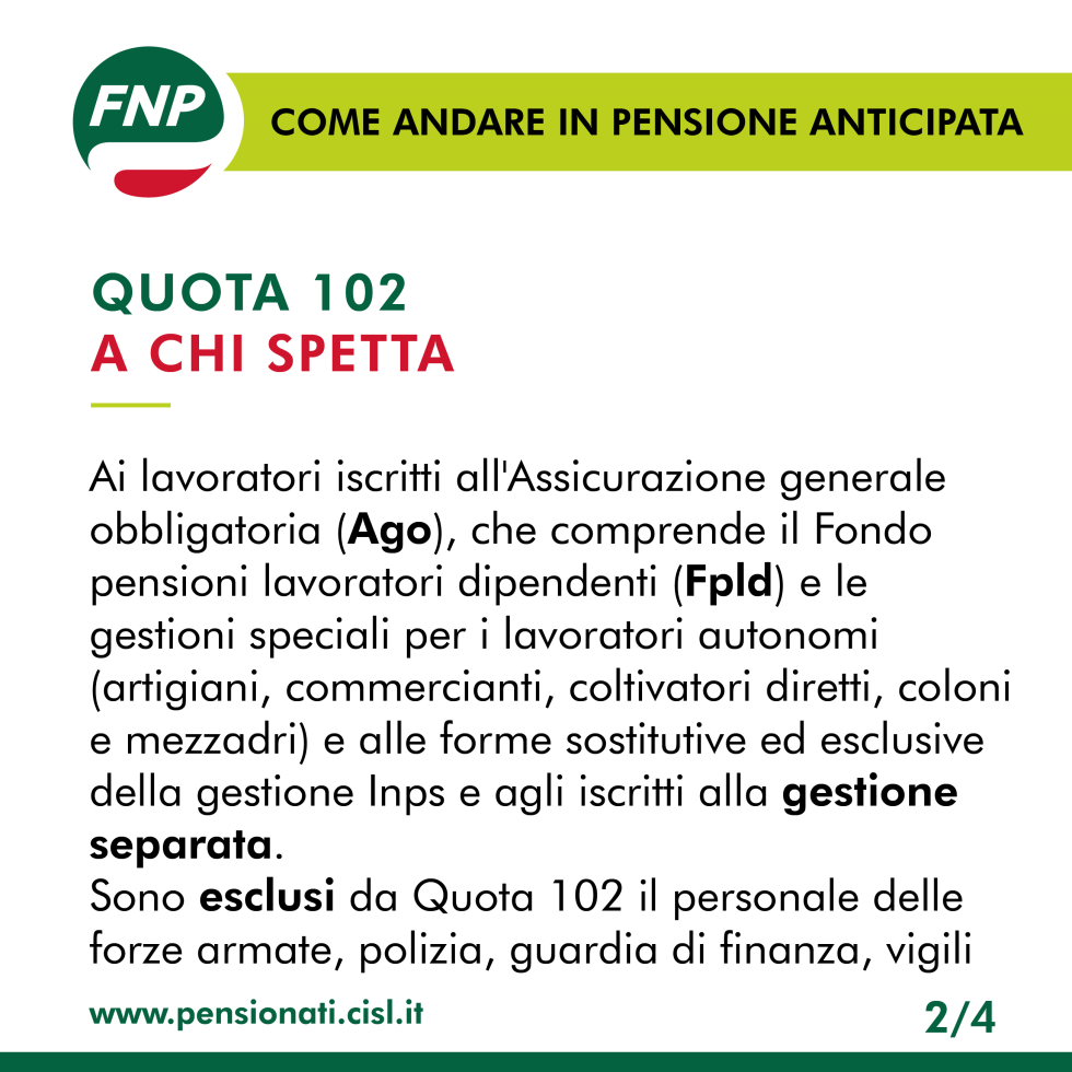 Quota 102, come funziona e chi può usufruirne