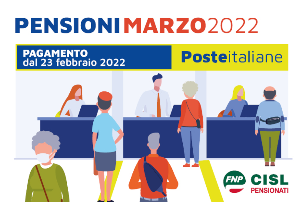 Pensioni marzo 2022, il calendario dei pagamenti