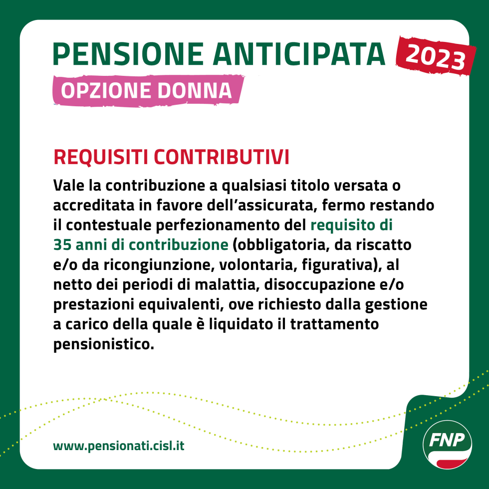 Pensione anticipata, come uscire dal lavoro con Opzione donna 2023