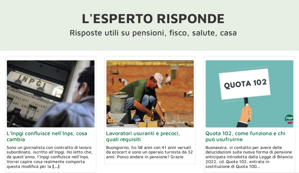 ESPERTO RISPONDE, le ultime domande