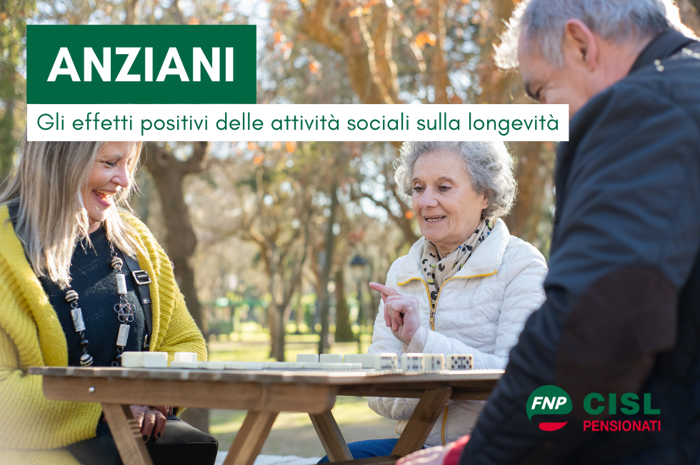 Anziani: gli effetti positivi delle attività sociali sulla longevità
