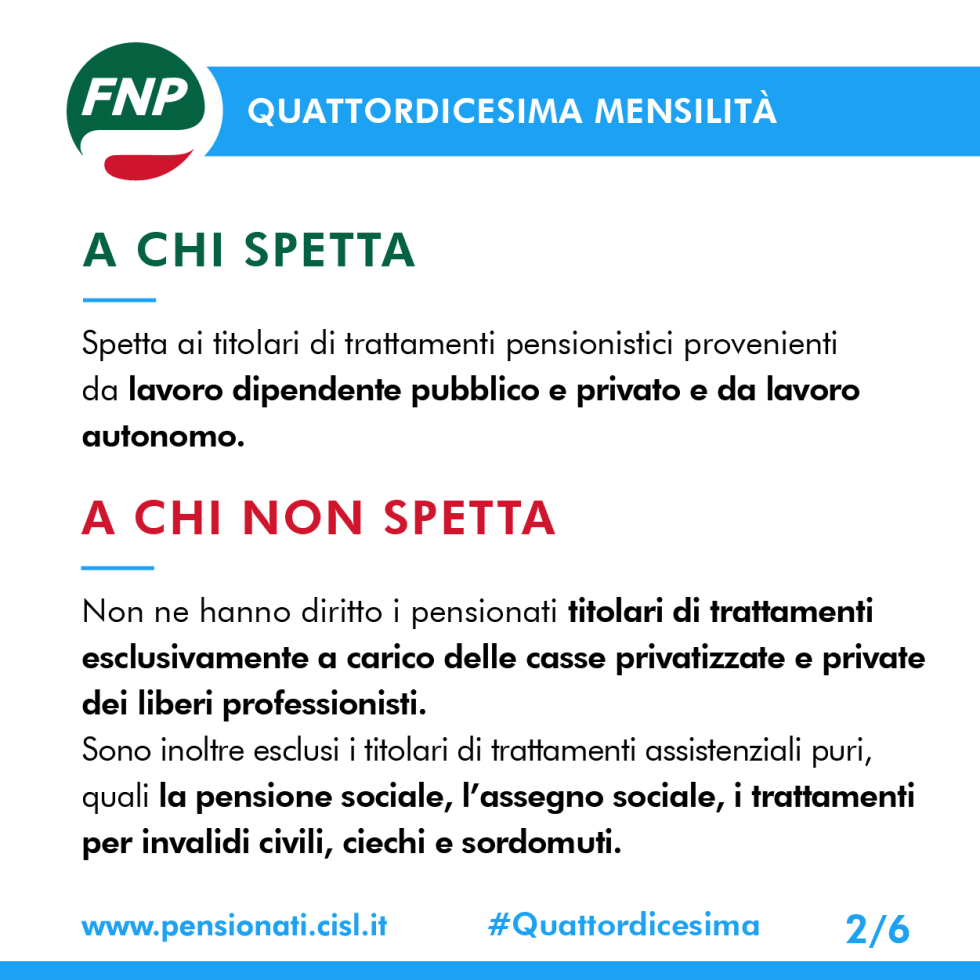 Quattordicesima: a chi spetta e come si calcola