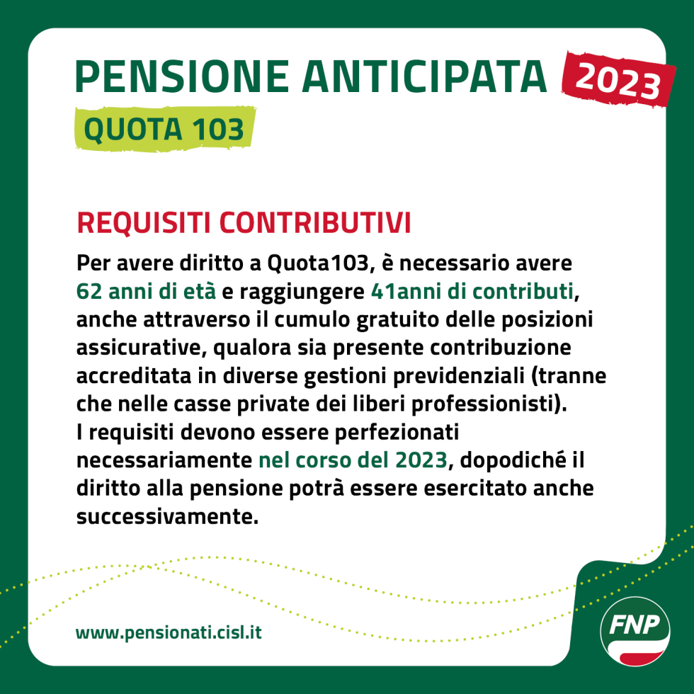 Come andare in pensione anticipata 2023: Quota 103, la guida