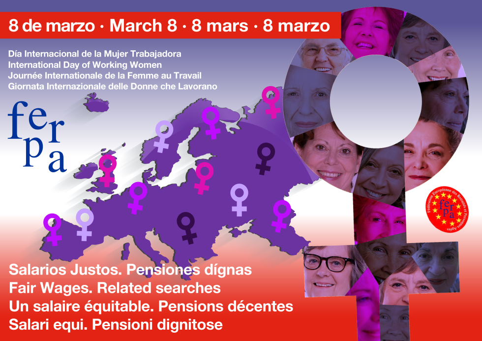 8 marzo: salari equi, pensioni dignitose