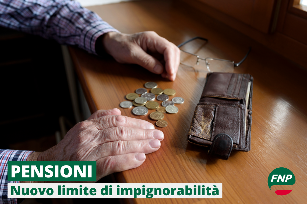 Pensioni,  sale a 1.000 euro il limite di impignorabilità 