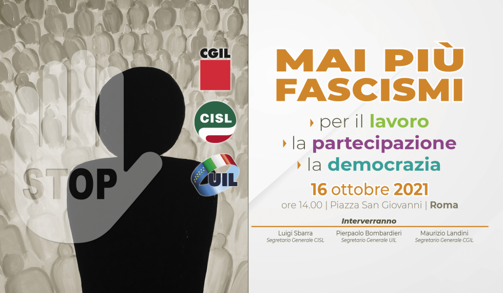 #Maipiùfascismi. Anche la FNP sarà in piazza il 16 ottobre. La riflessione di Piero Ragazzini