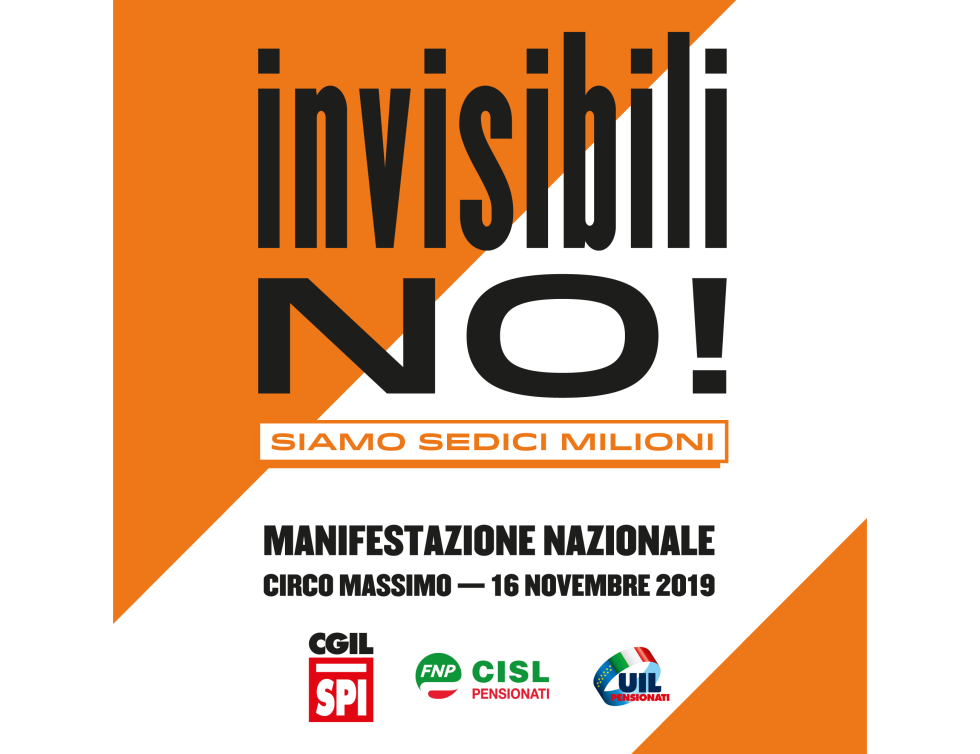 Manifestazione 16 novembre al Circo Massimo. Sindacati al governo: non siamo invisibili. Siamo sedici milioni!